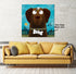 Chocolate Labrador & Bumble Bee - Personalised Pooch Art Canvas
